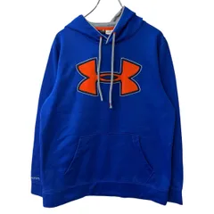 UNDER ARMOUR ロゴスウェット パーカー S ブルー アンダーアーマー フーディー プルオーバー トップス 古着卸 アメリカ仕入 a709-5986