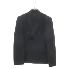 BALENCIAGA (バレンシアガ) Round Shoulder Waisted Hourglass Jacket 704450 TLT17 ラウンドショルダー ウエスト シングルブレスジャケット ブラックのサムネイル
