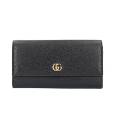 グッチ コンチネンタルウォレット GGマーモント 長財布 レザー 456116 493075 レディース  GUCCI  中古 グッチ