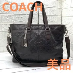 【美品】COACH コーチ70253 オプアートビジネスバッグ　2way A4 2025年最新】コーチ メンズ オプアート ショルダーの人気