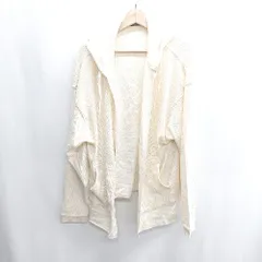 ◇ ⊇ niko and … ニコアンド コットン使用 長袖 カーディガン サイズM アイボリー レディース E  【1409240049135】