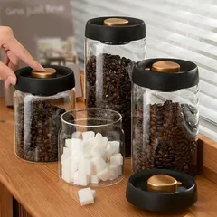 新品未使用真空保存容器 フードストッカー コーヒー豆 乾物 ペットフード 漬物 密封 ストッカー 食洗器 キッチン フードキーパー 食洗器対