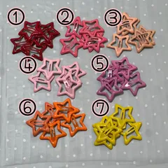 パッチンピン スリーピン ヘアピン 星 1色 5個セットA