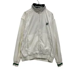 champion ジップアップ ナイロン ジャケット L ホワイト ネイビー グリーン チャンピオン 古着卸 アメリカ仕入 a511-5783