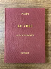 プッチーニ　オペラ「ラ・ファンチュラ・デル・ウェスト」ボーカル&ピアノ楽譜　声楽 プッチーニ オペラ「ラ・ファンチュラ・デル・ウェスト
