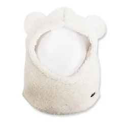 ☆ オフホワイト ☆ 動物フード くま耳 帽子 動物フード ベビー帽子 ネックウォーマー フェイスマスク スヌード付き ベビー 男の子 女の子 ぼうし 赤ちゃん 子ども 子供 冬 防寒 シャポックス 日本製 おしゃれ かわいい