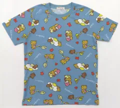 【中古】Tシャツ 集合(総柄) プリントTシャツ ブルー Mサイズ 「リラックマ」