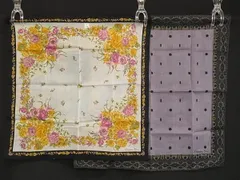 ■極美品~■ ChristianDior クリスチャンディオール 総柄 ハンカチ ハンカチーフ 2点セット まとめ売り DH5419