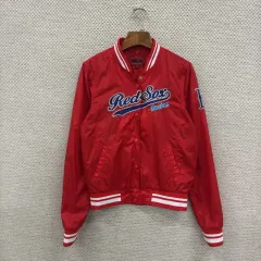 ボストン・レッドソックス Majestic Mジャケット 90's Majestic MLB Boston Red Sox Fleece Lining Nylon Jacket