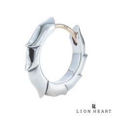 ライオンハート HOWL クラッチピアス タテガミ シルバー925 フープ ピアス フープピアス 片耳用 1点売り メンズ ブランド LION HEART