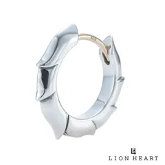 ライオンハート HOWL クラッチピアス タテガミ シルバー925 フープ ピアス フープピアス 片耳用 1点売り メンズ ブランド LION HEART
