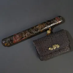 時代物 煙管 煙草入 煙管筒 金口 細工 彫刻 一式 骨董 アンティーク 2025年最新】煙管筒の人気アイテム - メルカリ