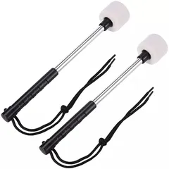 TOMMYFIELD マレットドラム 打楽器 バスドラムマレット ティンパニ スティック( ホワイト)