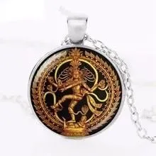 神 スピリチュアル ネックレス シルバー ユニセックス 宗教 シヴァ 個性的 開運 幸運 金 ギフト お揃い 贈りもの 贈り物 新品