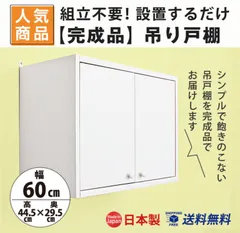 吊り戸棚 完成品 幅60 奥行30 収納 吊戸棚ボックス ラック 壁掛け