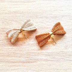 ラタンaccessory  《リボン》ポニーフック or バレッタ