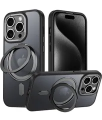 ★iPhone 14 Pro 用 ケース Magsafe対応 アイフォン14プロ カバー 360°回転スタンド Uovon スマホケース