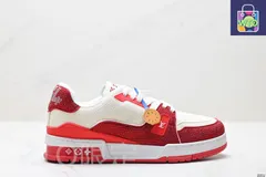 LV（ルイヴィトン）Louis Vuitton Trainer Sneaker Low レジャースポーツカルチャーユニセックススケートシューズ-WTO輸入1-AA95