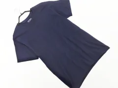 Champion チャンピオン ロゴ 刺繍 Tシャツ sizeS/紺 ■◆ メンズ