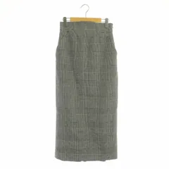 マメクロゴウチ Mame Kurogouchi 23SS Houndstooth Geometric Plaid Skirt タイトスカート  マーメイドスカート ロング チェック リネン 1 黒 白 ブラック ホワイト /DF □OS - メルカリ