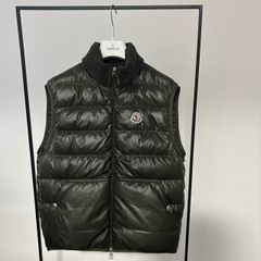 モンクレール ダウンベスト MONCLER☆カーキ☆サイズ0 2023