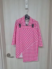 MOJO.S.PHINE(モジョエスピン) ピンク チェック スーツセット