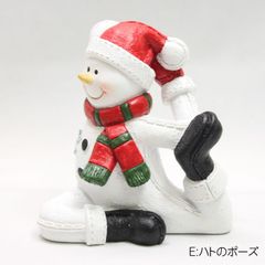 ヨガスノーマン E ハトのポーズ クリスマス オブジェ 置物 かわいい 新品