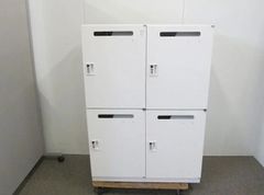 イトーキ　シンライン　4人用ロッカー　ダイヤル錠　モバイルロッカー　パーソナルロッカー　ホワイト　幅900　奥450　高1270　オフィス　会社　事務所