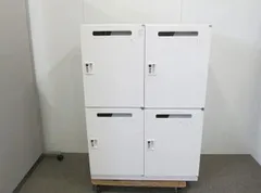 イトーキ　シンライン　4人用ロッカー　ダイヤル錠　モバイルロッカー　パーソナルロッカー　ホワイト　幅900　奥450　高1270　オフィス　会社　事務所