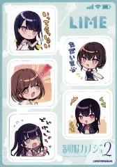 【中古】マグネット・磁石 [単品] 集合 LIMEスタンプマグネット 「PC/PS4/Switchソフト 制服カノジョ2 ファミ通DXパック 3Dクリスタルセット」 同梱特典