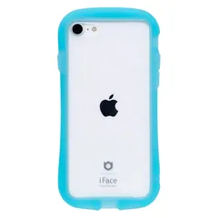 iFace Reflection Neo iPhone SE(第3世代/第2世代)/8/7 ケース クリア 強化ガラス (クリアブルー)【アイフォンse3 アイフォンse2 アイフォン8 カバー 透明 耐衝撃 米国MIL規格取得 ストラップホール付き ネオ