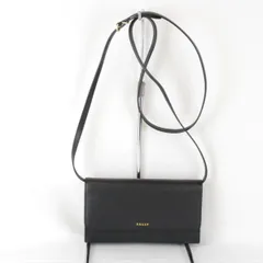 美品『USED』 バリー ショルダーバッグ レザー ブラック