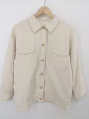 ◇ who's who Chico フーズフーチコ 長袖 シャツ ジャケット サイズF ライトベージュ系 レディース E  【1304200033646】
