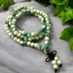 再入荷　匿名発送　送料込　念珠　ブレスレット　景徳鎮　陶器ブレスレット　吉祥　風水　シノワズリ　シノワズリアクセサリー　オリエンタル　彩雅ayakaシノワズリ