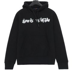 【タグ付 未使用】Louis Vuitton ルイヴィトン Amen Break グラフィック ロゴ プルオーバー パーカー M 黒 フーディ 47309