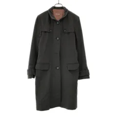 マックスアンドコー イタリア製 コート 42 グレー MAX&CO センターベント 裏地付き レディース