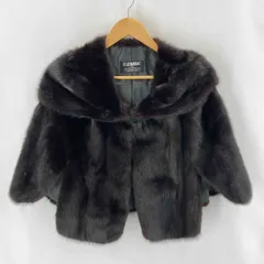 早い者勝ち　美品　エンバ EMBA　毛皮　ミンクファー　ケープ　ポンチョ 毛皮 ミンク ブルーフォックス EMBA エンバ ふさふさ ホワイト系