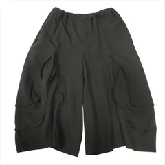 ブラックコムデギャルソン BLACK COMME des GARCONS ポリ縮絨 カットオフ クロップド ワイド パンツ イージー サルエル XS 黒 ブラック メンズ レディースのサムネイル
