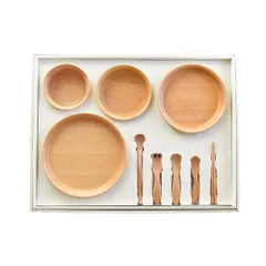 ☆ SUNSHINE ☆ GRANDek SUNSHINE 9点セット 子供用食器セット GD09-SSH スプーン フォーク お食い初め 木製 木 おしゃれ 食器 お皿 おしゃれ かわいい ベビー食器 ナチュラル 結婚祝い プレゼント ギフト ブランド