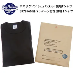 バズリクソン Buzz Rickson 無地Tシャツ BR78960 紙パッケージ付き メンズ 無地 Tシャツ 半袖tee 東洋エンタープライズ tシャツ ブラック