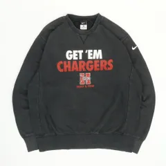 NIKE ナイキ フロントプリントスウェット ロゴ刺繍 裏起毛 グレー M　B202507