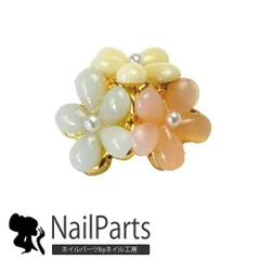 【送料無料】ジェルネイル用ネイルジュエリー ジェルネイル ネイルパーツ ネイル パーツ ネイル用品 ジェル ジェルネイルパーツ 花 ネイルジュエリー ジェルネイル用品 ネイルアート セルフネイル フラワー ネイル工房【3つのパステルお花】