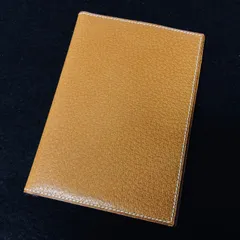 m001 Y1(10) 希少 美品 エルメス レザー パスケース 手帳カバー ○W アジェンダ ブラウン HERMES Agenda Pass Case ヴィンテージ レア
