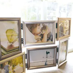 ★送料無料(一部除く)★新品★ フォトフレーム 6枚用 写真立て モダン インテリア かっこいい スタイリッシュ メタル 【lic-ksm-kp-31340】