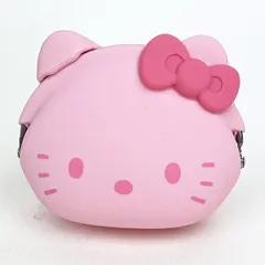 サンリオ ハローキティ フェイス型シリコンがまぐちポーチ mimi POCHI ピンク Sanrio