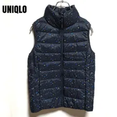 UNIQLO ユニクロ レディース ウルトラライトダウンベスト S 黒 ドット 127658