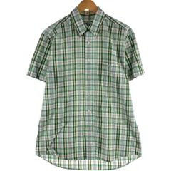 古着 00年代~ ラコステ LACOSTE チェック柄 半袖 ボタンダウン チェックシャツ 40 メンズM相当/eaa539720