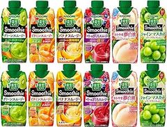 野菜生活100 Smoothie スムージー 6種アソートセット 330ml×12本（6種×各2本 紙容器）