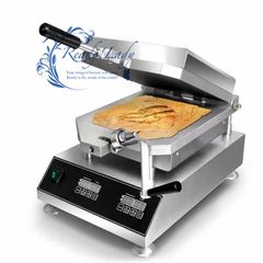 ◆新品推薦◆電気 イカせんべい せんべい焼き機 プレス式 両面焼き単相 ス デジタルディスプレイ付き 電気式/業務用/飲食店/屋台/出店