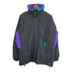 90年代 Columbia コロンビア Long's Peak ナイロンジャケット アウトドア ブラック (メンズ L) 中古 古着 R6679